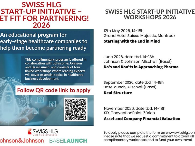Swiss HLG, Start-up partnering initiative