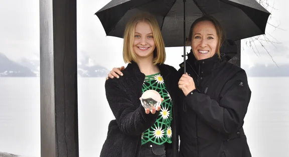 Foto mit Stephanie (links) und Carla (rechts)